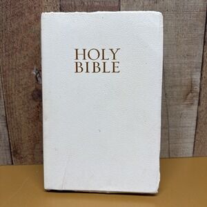 White Holy Bible Dictionary Concordance Red Letter Edition KJV Nelson 162W 1984